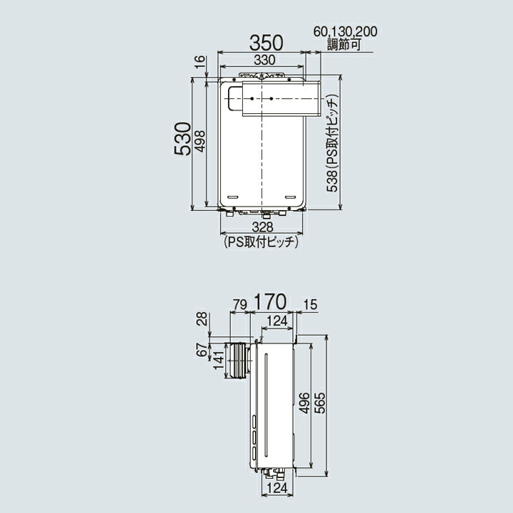 納期未定 ガス給湯器 リンナイ PS扉内設置型 給湯専用 PS前排気型 15A ユッコ 16号 RUX-A1616T-L-E ≦