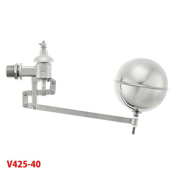 【V425-40】三栄 室内用便器備品 複式ステンレスボールタップ SANEI