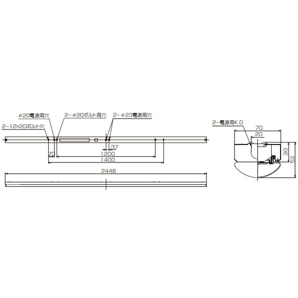 110タイプ Ledベースライト Ra昼白色 一般タイプ W70直付形 W70直付形 110タイプ 調光 3000k Lektl Ld2 Lektl Ld2 東芝 東芝 6400lmタイプ Toshiba 住宅設備機器の小松屋