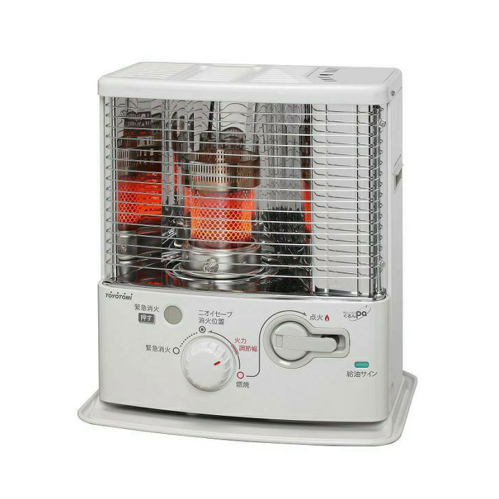 【RS-G2424(W)】トヨトミ 原油暖房器 白いこと 暖房装置 6～9畳 独居室受け答え原油暖房器 照りかえす形暖房器 TOYOTOMI