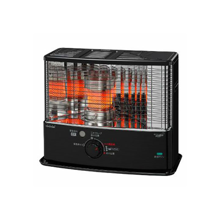 【RS-W3024(B)】トヨトミ 原油暖房器 黒いこと 暖房装置 8～11畳 シングル燃えさかる 広々とした印字機 照りかえす形暖房器 TOYOTOMI
