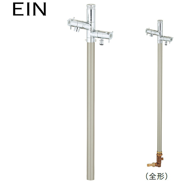 ユニソン ウォーターシリーズ ウォータースタンド 立水栓 エインスタンド PAT.(日本水道協会認定品) 不凍機能付タイプ 不凍栓 2口 左右仕様 L1000 シャンパンゴールド UNISON 44,259円