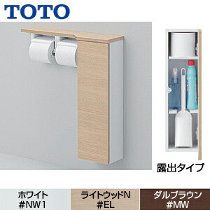 楽天市場】UYC06R/L TOTO フロア収納キャビネット ワイド・露出タイプ