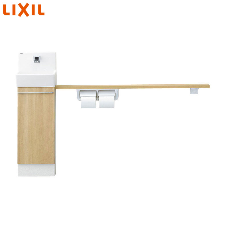 LIXIL 手洗キャビネット コフレル スリム 壁付 カウンターキャビネットタイプ(左右共通) 自動水栓 1500サイズ 床給水・床排水 一般地・寒冷地共用 YL-DA82SKA15B|住設店