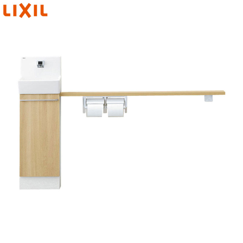 LIXIL 手洗キャビネット コフレル スリム 埋込 カウンターキャビネットタイプ(左右共通) 自動水栓 1500サイズ 床給水・床排水 一般地・寒冷地共用 YL-DA82VKA15B|住設店