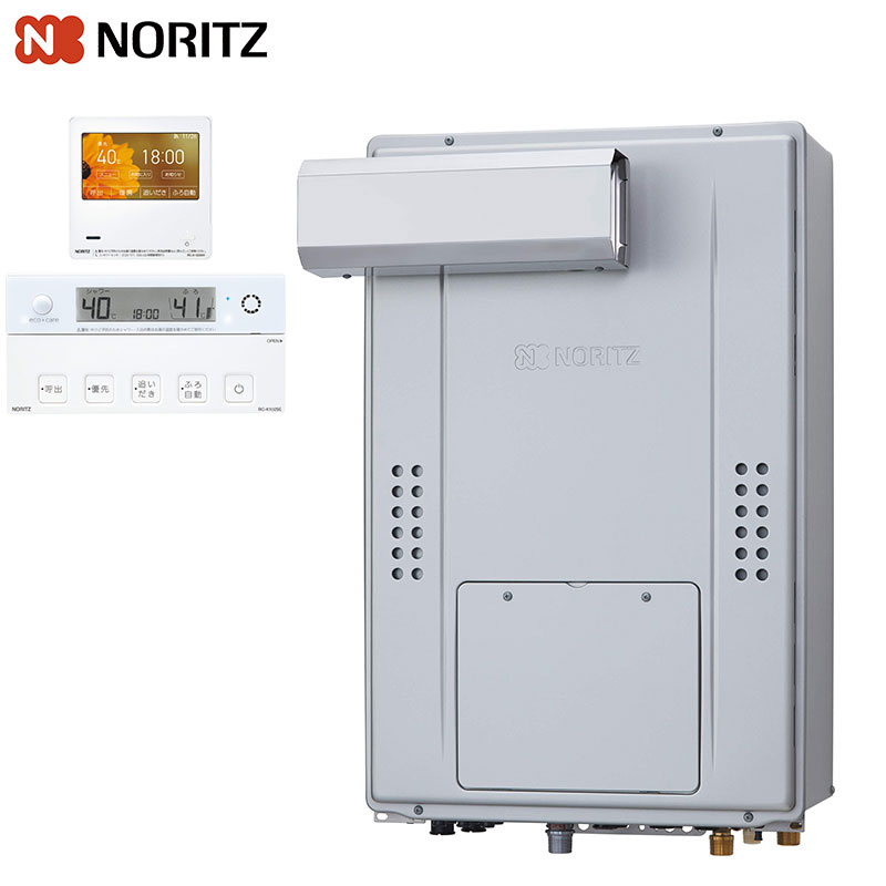 ノーリツ 熱源機  エコジョーズ 風呂場・勝手もと遠隔操作仕掛ける 2熱度 6P熱動弁内蔵 2-6 暖房装置電気容量14.0kW アルコーブとり備える型 割り増し金 フルオート 24号 GTH-C2471PAW6H-L-BL 13A+RC-K102EW