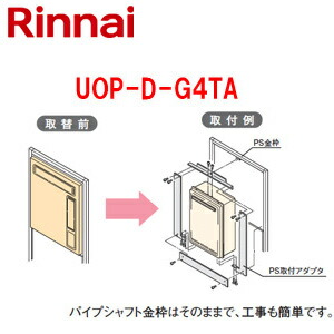 リンナイ 給湯器必要オプション ガスターからリンナイへの取替 PS枠 PS扉内設置型 フルオート オート 給湯器部材 UOP-D-G4TA
