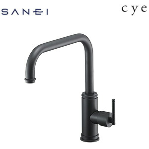 SANEI ●キッチン用蛇口 サイ 台 シングルレバー混合水栓 泡沫 スパウト200mm マットブラック 一般地 K87410JV-S-MDP-13