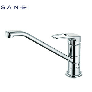 SANEI キッチン用蛇口 台 シングルレバー混合水栓 分岐口付 泡沫 スパウト258mm 一般地 K87111EBTJV-13