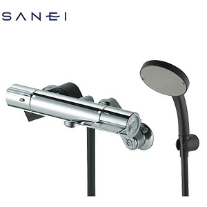 SANEI 風呂場用水道の栓 壁 シャワー専用 サーモスタット組みあわせる水栓 スパウトなし 押し並べて地 SK18C-S5-N
