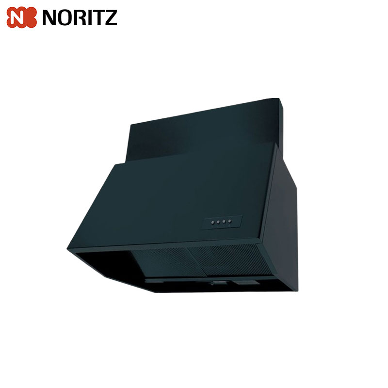ノーリツ レンジフード シロッコファン 幅75cm 総高さ70cm ブーツ型 前幕板付属 ブラック NFG7B07BA|住設店