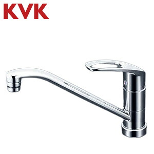 KVK キッチン用蛇口 台 シングルレバー混合水栓 泡沫 吐水口回転規制80度 スパウト273mm 一般地 KM5011TV8｜住設店