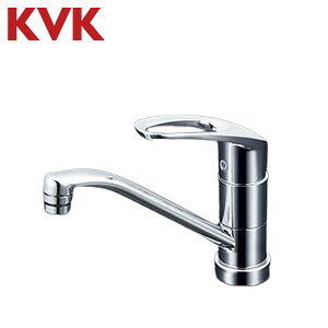 KVK キッチン用蛇口 台 シングルレバー混合水栓 泡沫 吐水口回転規制80度 スパウト200mm 一般地 KM5011TV8R2