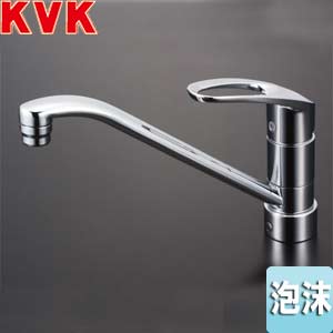 KVK 【SALE】キッチン用蛇口 台 シングルレバー混合水栓 流し台用 上施工タイプ 泡沫 一般地 KM5011JT|住設店