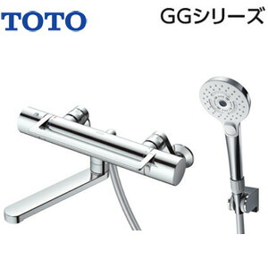 TOTO 風呂場用水道の栓 GG続きもの 壁 風呂桶・洗い場兼用 サーモスタット付シャワー2階建てバス組みあわせる水栓 コンフォートウエーブ3モードミスト(めっき) アーチ形手持ち部分 スパウト170粍 押し並べて地 TBV03456J