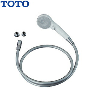 TOTO シャワーヘッドセット 取り替え用部分品 短時間止水 コンフォートウエーブクリック 白いこと 脂導管(しろがね色) 長さ1.6m THYC90H