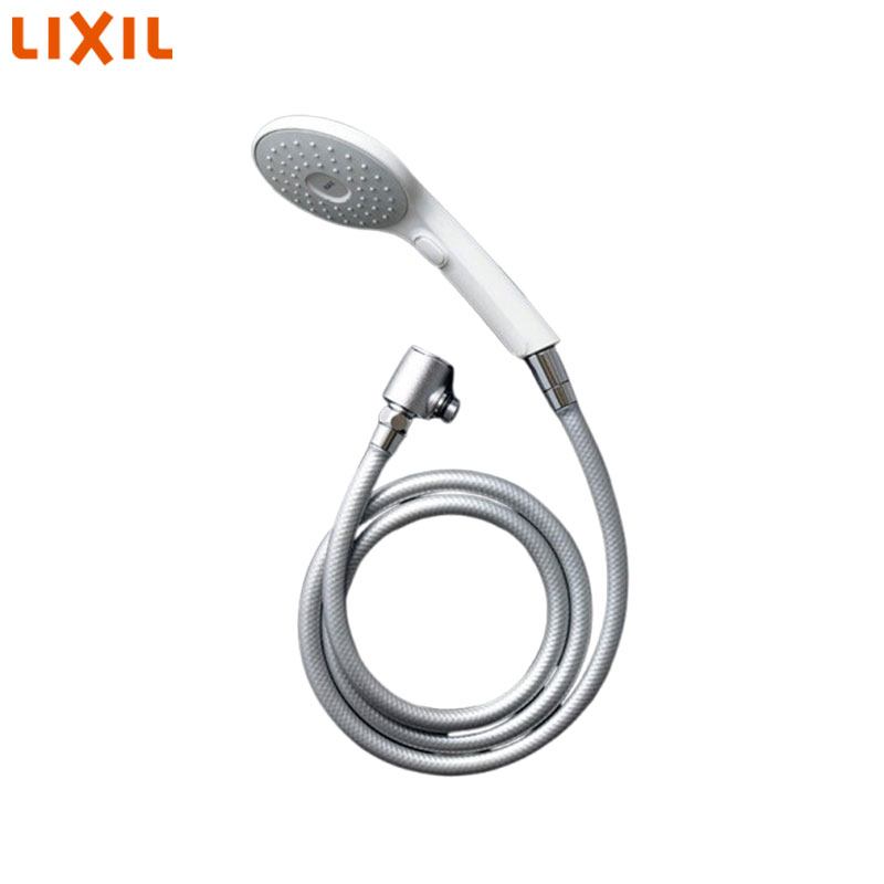 LIXIL シャワーヘッドセット 取り替え用パーツ エコアクアPlus スイッチ付 メタル調シルバーホース 長さ1.6m 接続ネジ:M20×1 BF-SJ7MBGE(1.6)-AT