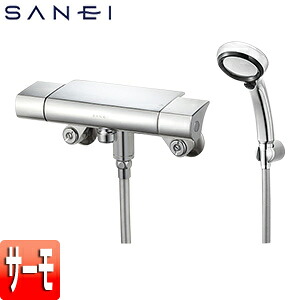 SANEI 浴室用蛇口 スット 壁 サーモスタット付シャワー混合水栓 一時止水 一般地 SK18502T-13