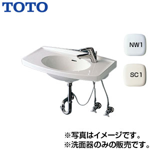 TOTO 洗面器単品 壁掛式 カウンター一体形 水栓取付穴径:φ35 右側1ヶ所 L270C|住設店