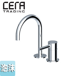 CERA 洗面用水道の栓 ズケッティ社 食パン 台 取り合わせ練り合わせる水栓 水の泡 引棒なし Cr 押し並べて地 ZU6224S 木材・建築資材・設備-洗面用水栓金具-洗面用設備