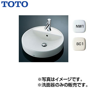 TOTO 洗面器単品 ベッセル式 丸形 水栓取付穴径:φ35 中央1ヶ所 L700C｜住設店