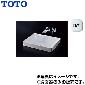 TOTO 洗面器単品 ベッセル式 角形 ホワイト LS915#NW1