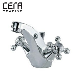 CERA 洗面用水道の栓 セラオリジナルコレクション 台 2手持ち部分練りあわせる水栓 スパウト105粍 吐水口高さ110粍 水の泡 引棒付 原則として地 CET7150