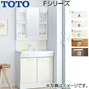 【貨物輸送無料】TOTO 洗面かざり付ける台仕掛ける F続きもの 間口750粍 高さ1800粍 2枚扉 エコシングルシャワー水栓 1面鏡 LED エコ銀鏡 LDPL075BAGEN2*+LMSPL075B4GDC1*