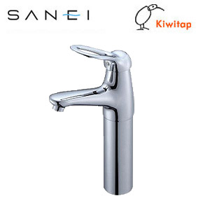 SANEI 洗面用蛇口 KIWITAPシリーズ 台 シングルワンホール洗面混合水栓 クロムメッキ 一般地 K4770NJV-2T-13|住設店