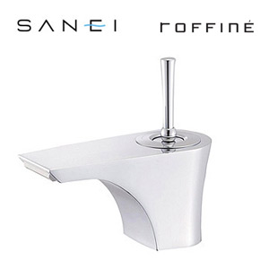 SANEI 洗面用蛇口 ROFFINEシリーズ 台 シングルワンホール洗面混合水栓 ポップアップなし・ゴム栓なし 一般地 K4780NJV-13