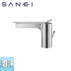 SANEI 洗面用蛇口 SUTTO 台 シングルレバー混合水栓 泡沫 ポップアップ式 スパウト170mm 引棒付 一般地 K4731PJV-13