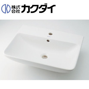 カクダイ 洗面器単品 デュラビット ME by Starck Philippe Starck 壁掛式 角形 600×460 水栓取付穴径:φ35 中央1ヶ所 DU-2335600000