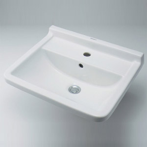 カクダイ 洗面器単品 デュラビット Starck3 Philippe Starck 壁掛式 角形 540&times;420 水栓取付穴径:φ35 中央1ヶ所 DU-0300550000｜住設店
