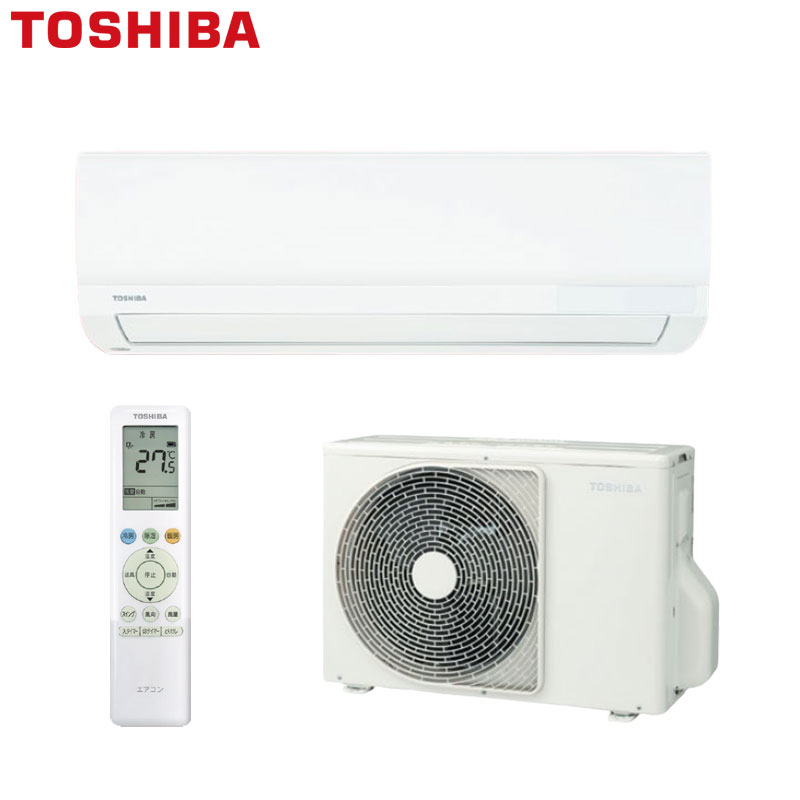 【送料無料】TOSHIBA ルームエアコン 6Tシリーズ 200V 10畳 2.8kW ホワイト 2026年モデル RAS-2826T(W)+RAS-2826AT