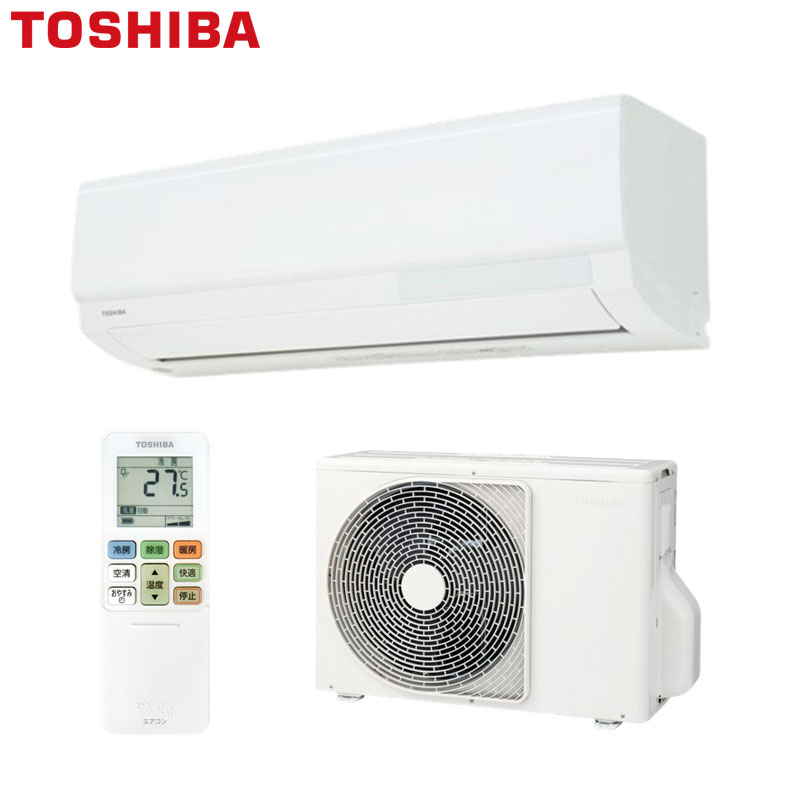 【送料無料】TOSHIBA ルームエアコン V-Xシリーズ 100V 10畳 2.8kW ホワイト 2026年モデル RAS-V281X(W)+RAS-V281AX｜住設店