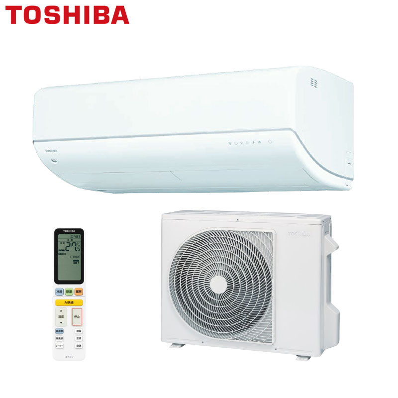 【送料無料】TOSHIBA ルームエアコン V-DRシリーズ 200V 26畳 8.0kW ホワイト 2026年モデル RAS-V802DR(W)+RAS-V802ADR 184,470円