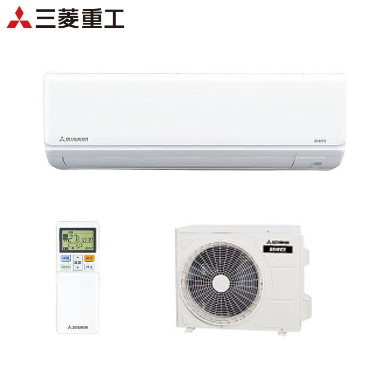 【送料無料】三菱重工 ルームエアコン Tシリーズ 100V 8畳 2.5kW ビーバーエアコン ファインスノー 2026年モデル SRK2526T-W+SRC2526T