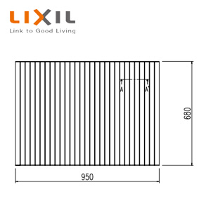 LIXIL ふろふた 680mm×950mm ホワイト ポリエック用 浴槽部材 YFM-1072