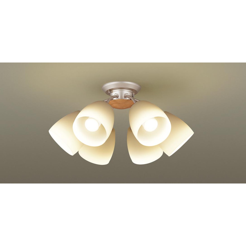 パナソニック[LGB57616K]天井吊下型　LED（電球色）　シャンデリア　Uライト方式　LED電球交換型　白熱電球60形6灯器具相当／～12畳