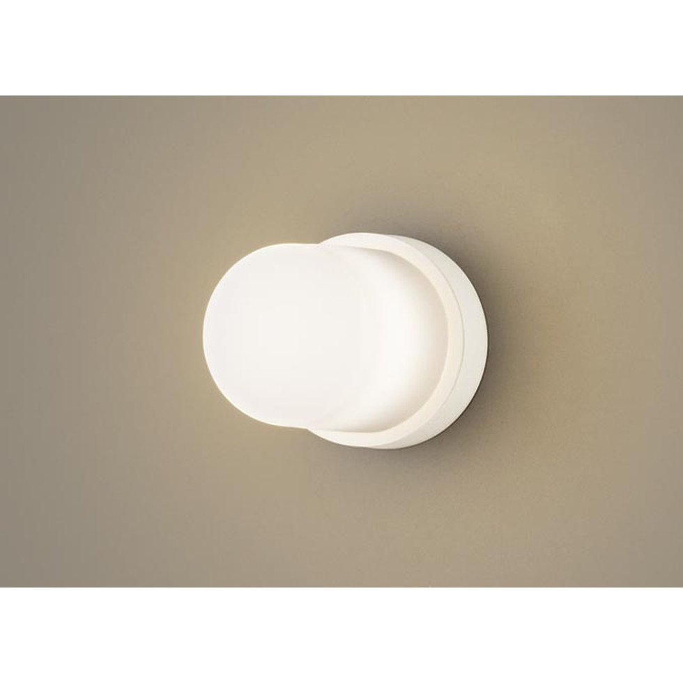 パナソニック[LGW85013K]エクステリア　天井直付型・壁直付型　LED（電球色）　浴室灯　LED電球交換型・防湿型・防雨型　白熱電球40形1灯器具相当　エクステリア