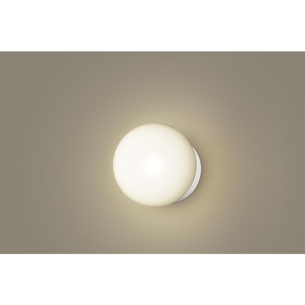 パナソニック[LGW85016F]エクステリア　天井直付型・壁直付型　LED（電球色）　ポーチライト・浴室灯　LED電球交換型・防湿型・防雨型　白熱電球40形1灯器具相当　エクステリア