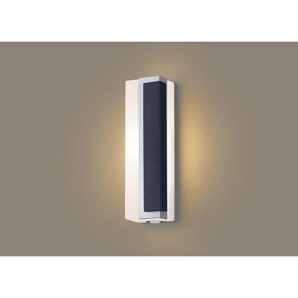 パナソニック[LGWC81446LE1]エクステリア　壁直付型　LED（電球色）　ポーチライト　拡散タイプ　防雨型・FreePaお出迎え・フラッシュ・段調光省エネ型・明るさセンサー付　白　エクステリア