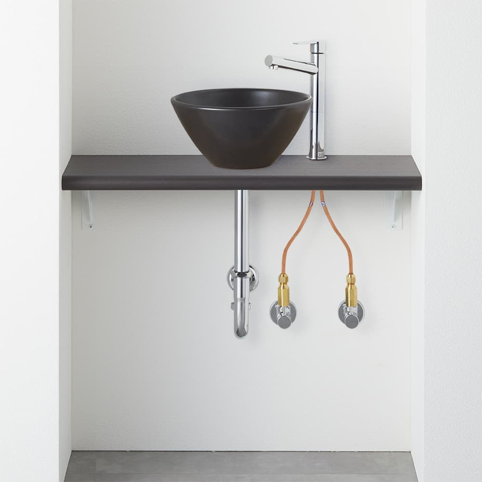 【エントリーで尖んがり５倍！SS継続期間制限事項 6/4～6/11】SANEI[HW02C754-K1V25]三栄水栓 室内用便器カウンタ仕掛ける