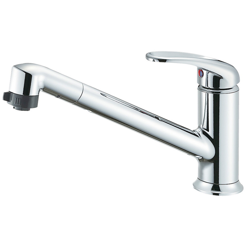 楽天市場】SANEI(サンエイ) シングルワンホールスプレー混合栓 メッキ