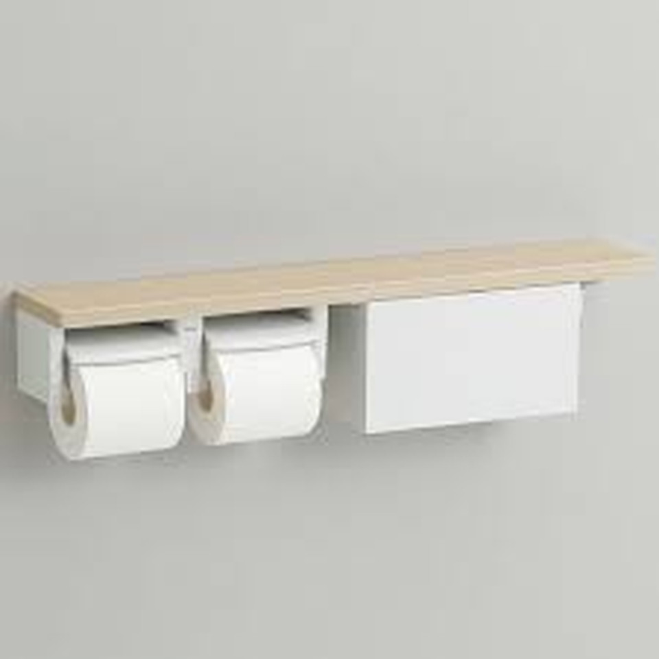 TOTOトイレットペーパーホルダー＆収納棚ユニット　手すり付き yhb63nbr.jpg