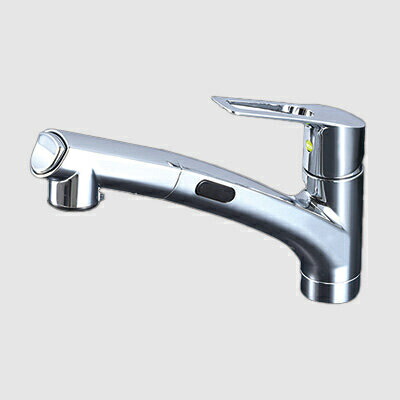 KVK KM5021TEC シングルシャワー付混合栓ケーブイケー 流し台用 KVK 流し台用シングルレバー式シャワー付混合栓(eレバー