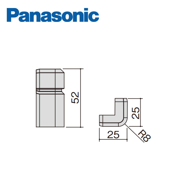 楽天市場】パナソニック コーナーキャップ出隅 廻り縁4型用 10個入 QPE124DY Panasonic : 住建本舗