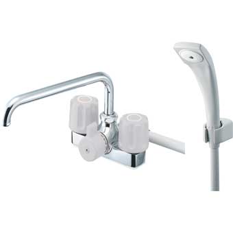 ◇在庫有 SANEI ツーバルブデッキシャワー混合栓 SK71-W-13 ≪SANEI SK71-W-13≫
