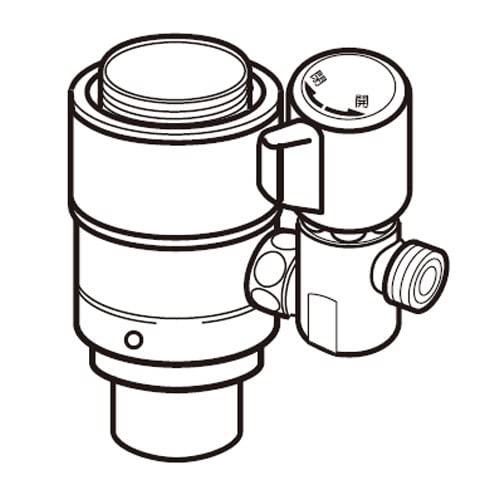 楽天市場】ナニワ製作所 NSP-SXM8+AuADセット シングル分岐水栓 食洗器