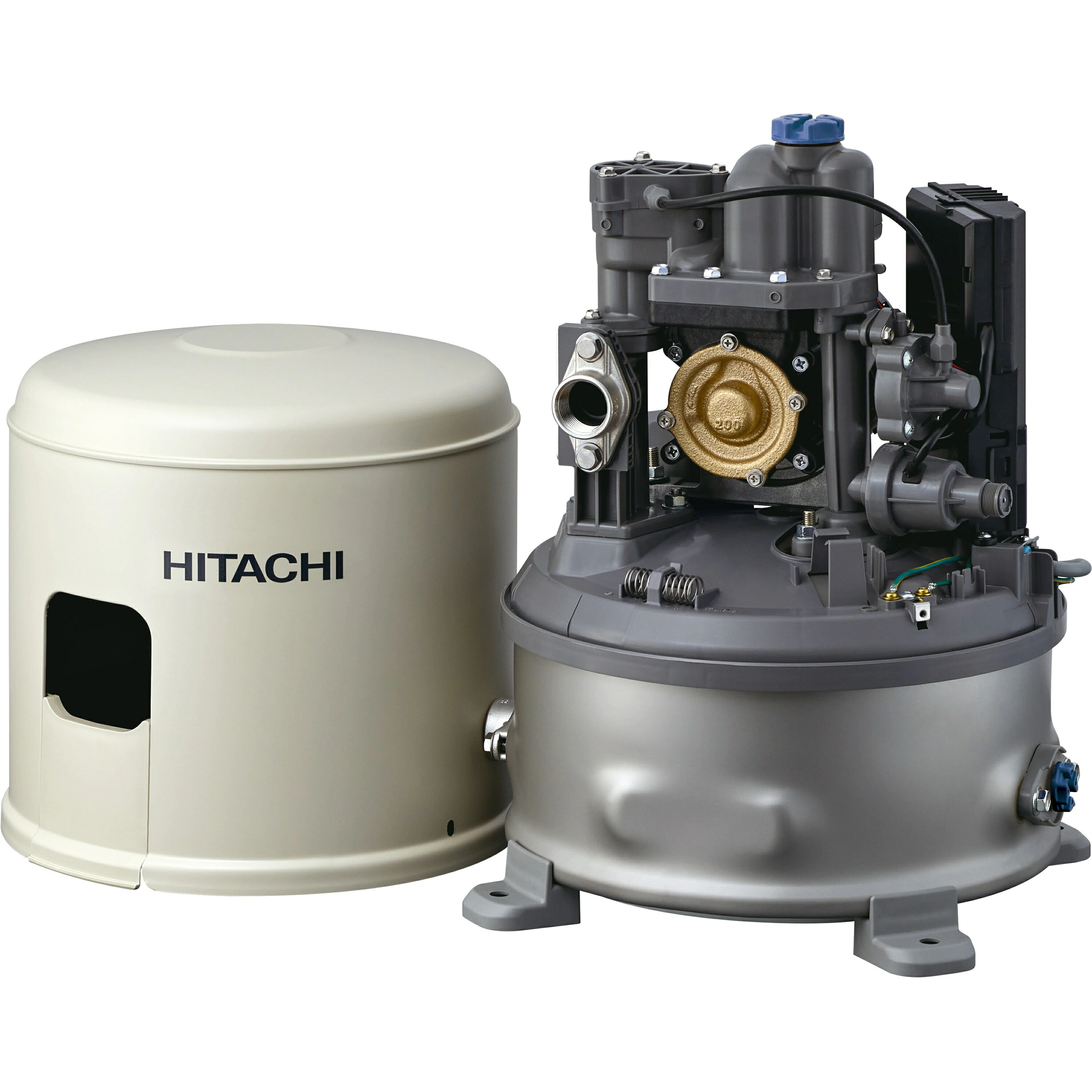 【送料無料】≪日立 WT-K200Y≫ 浅井戸用自動ポンプ 出力200W [三相200V] 圧力強くん 楽でか操作パネル付き【asano】｜住器プラザ